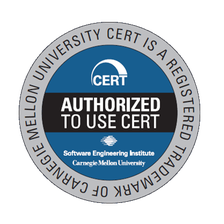 شعار اعتماد ‏CERT‏ من جامعة كارنيجي ميلون