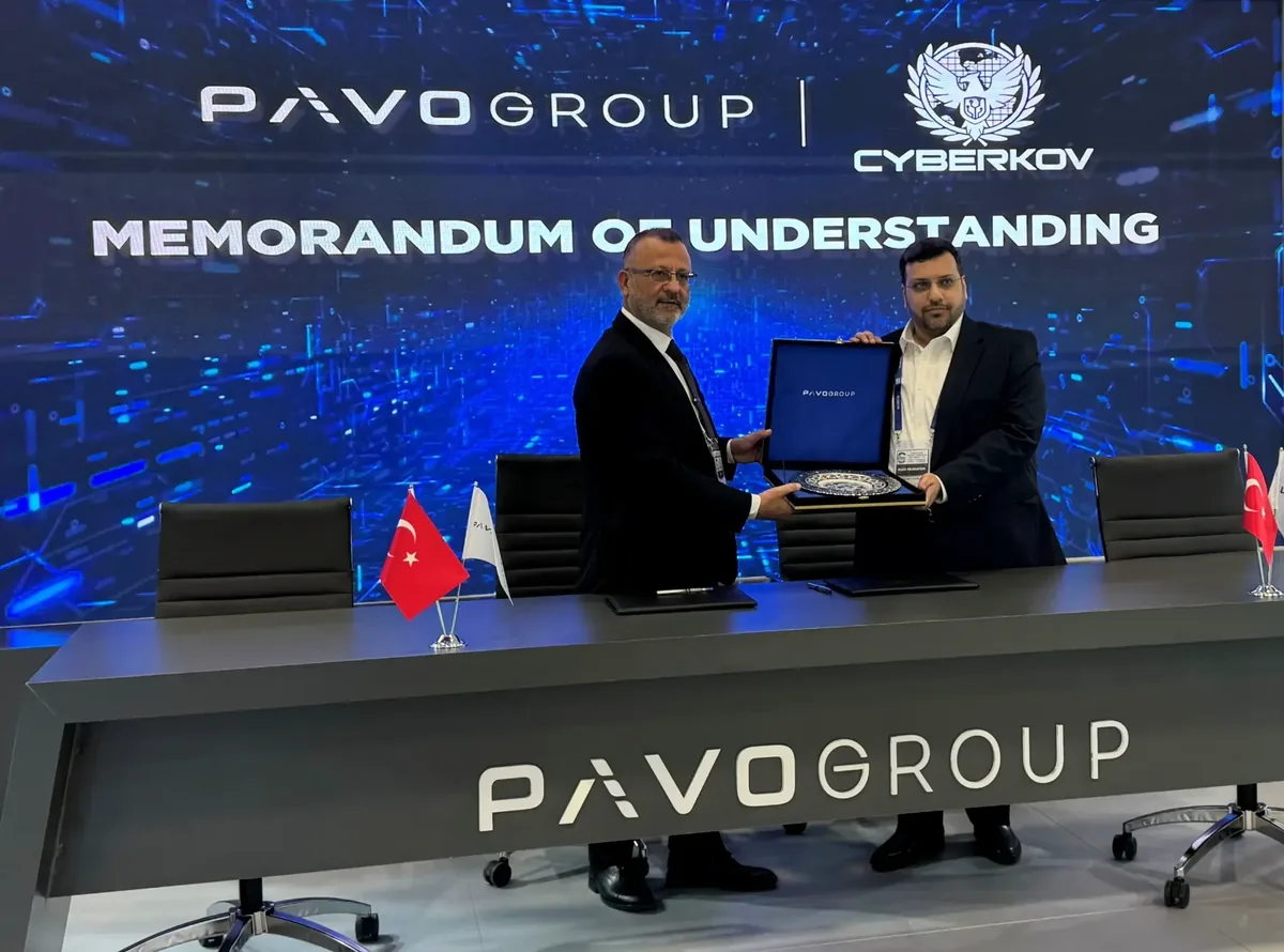 Commemorative gift exchange at MOU signing